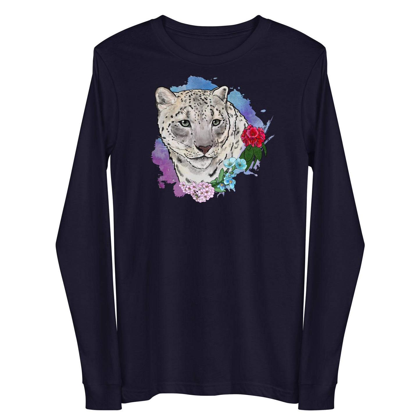 Snow Leopard Unisex Long Sleeve Tee