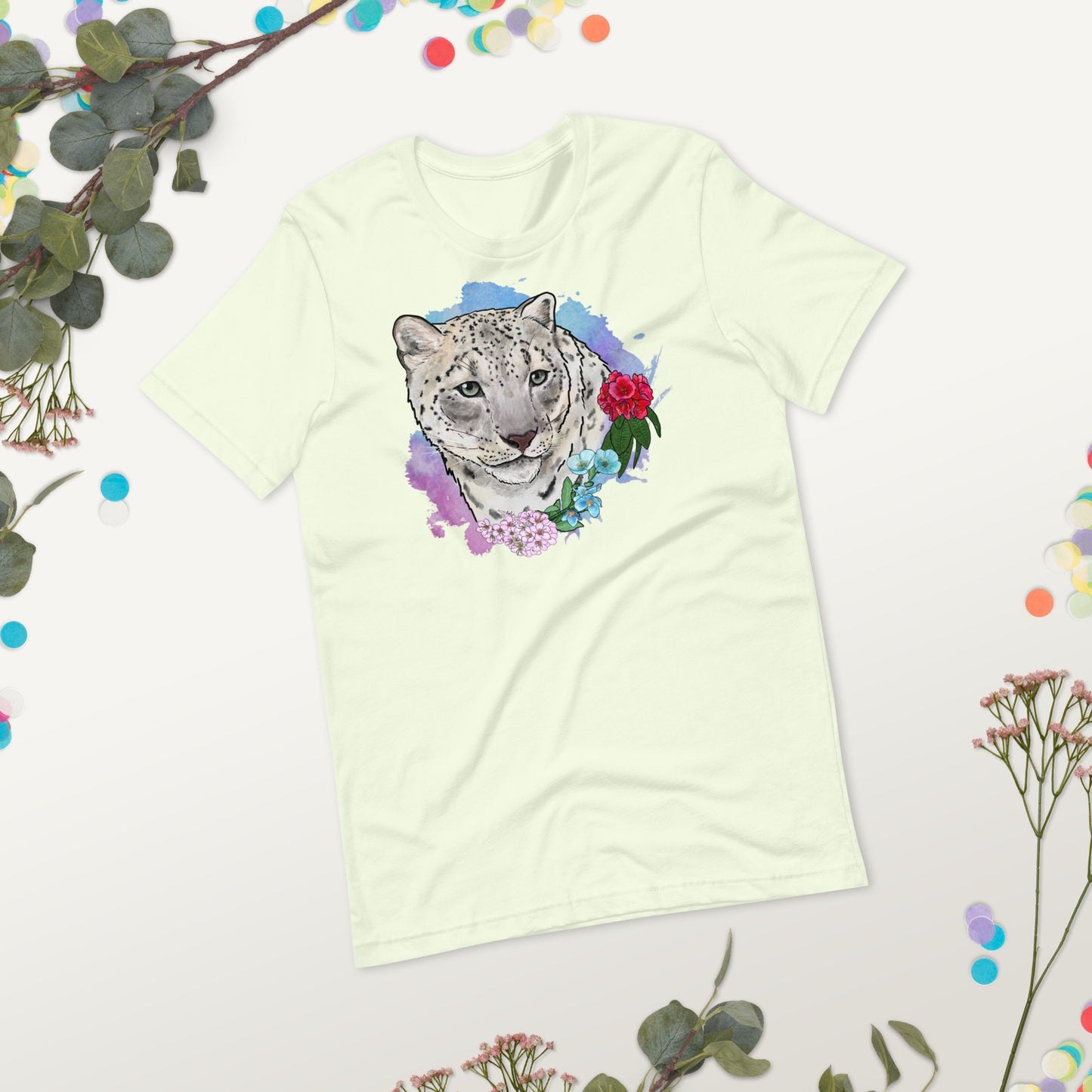 Snow Leopard Unisex t-shirt