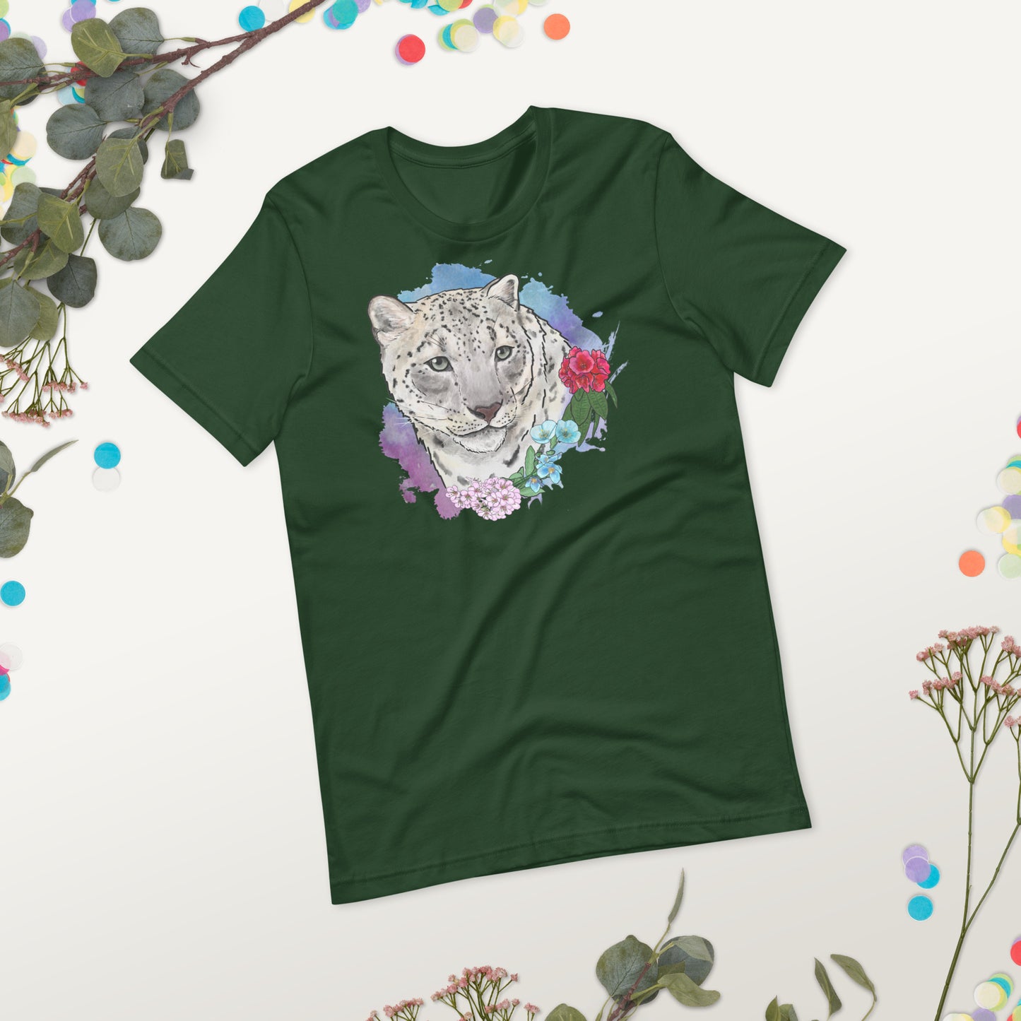 Snow Leopard Unisex t-shirt