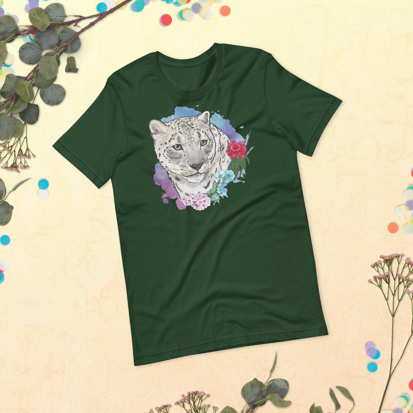 Snow Leopard Unisex t-shirt