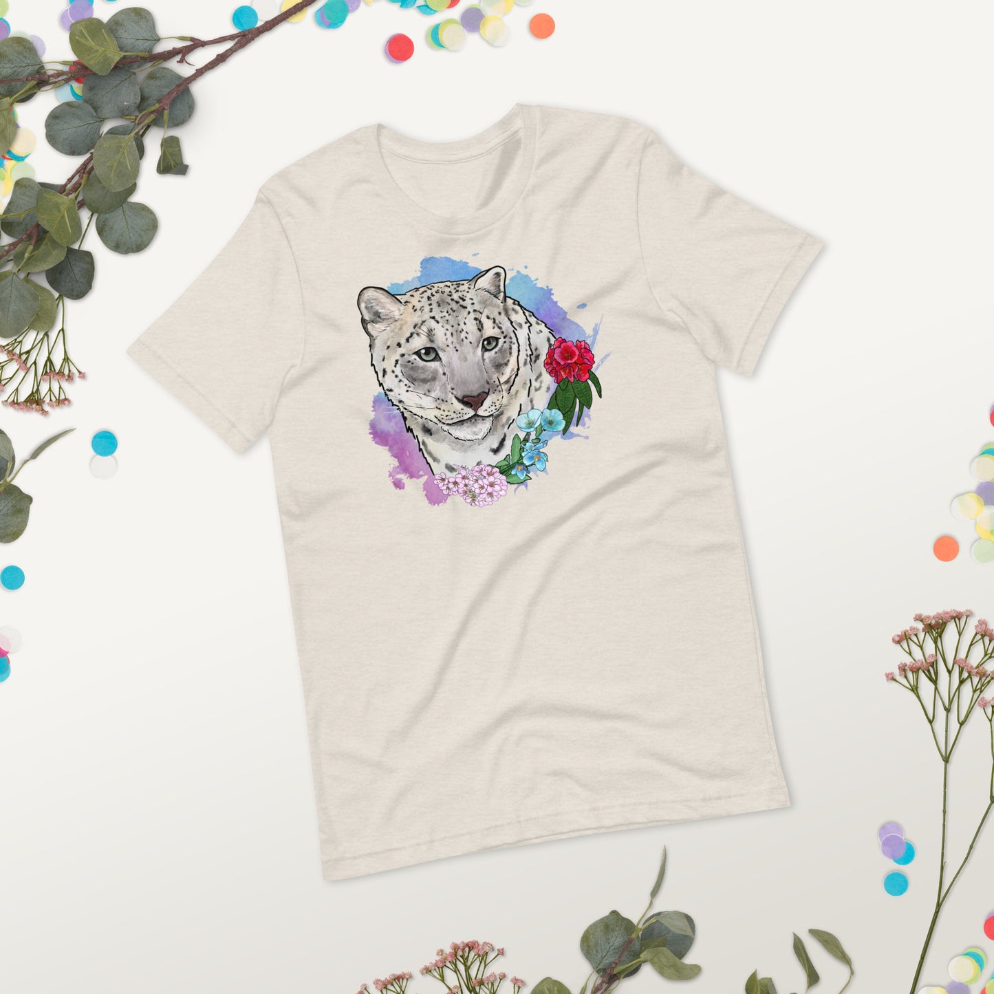 Snow Leopard Unisex t-shirt