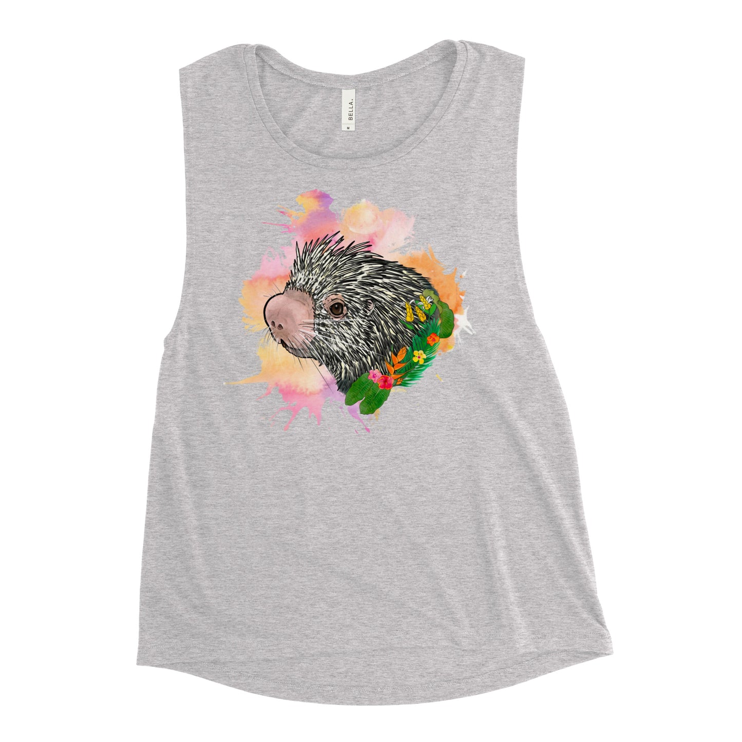 Prehensile Tailed Porcupine Ladies’ Muscle Tank