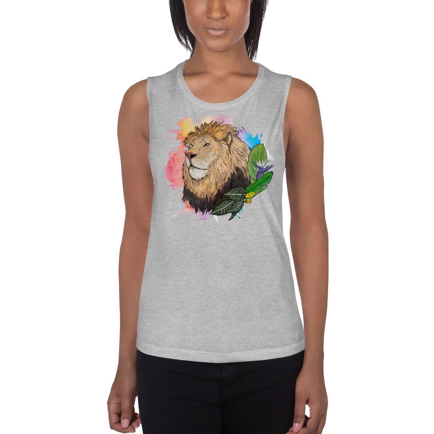 Lion Ladies’ Muscle Tank