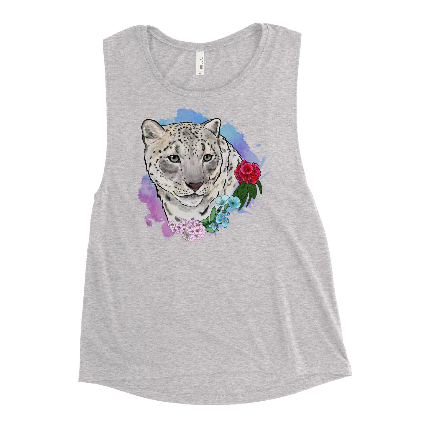 Snow Leopard Ladies’ Muscle Tank