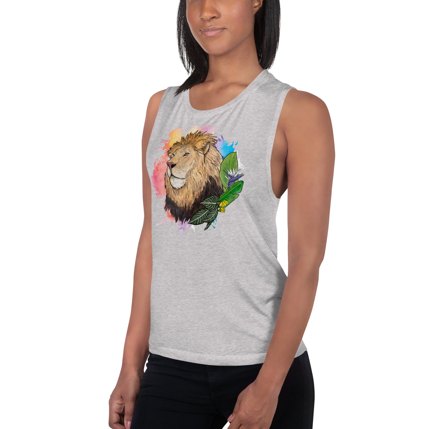 Lion Ladies’ Muscle Tank