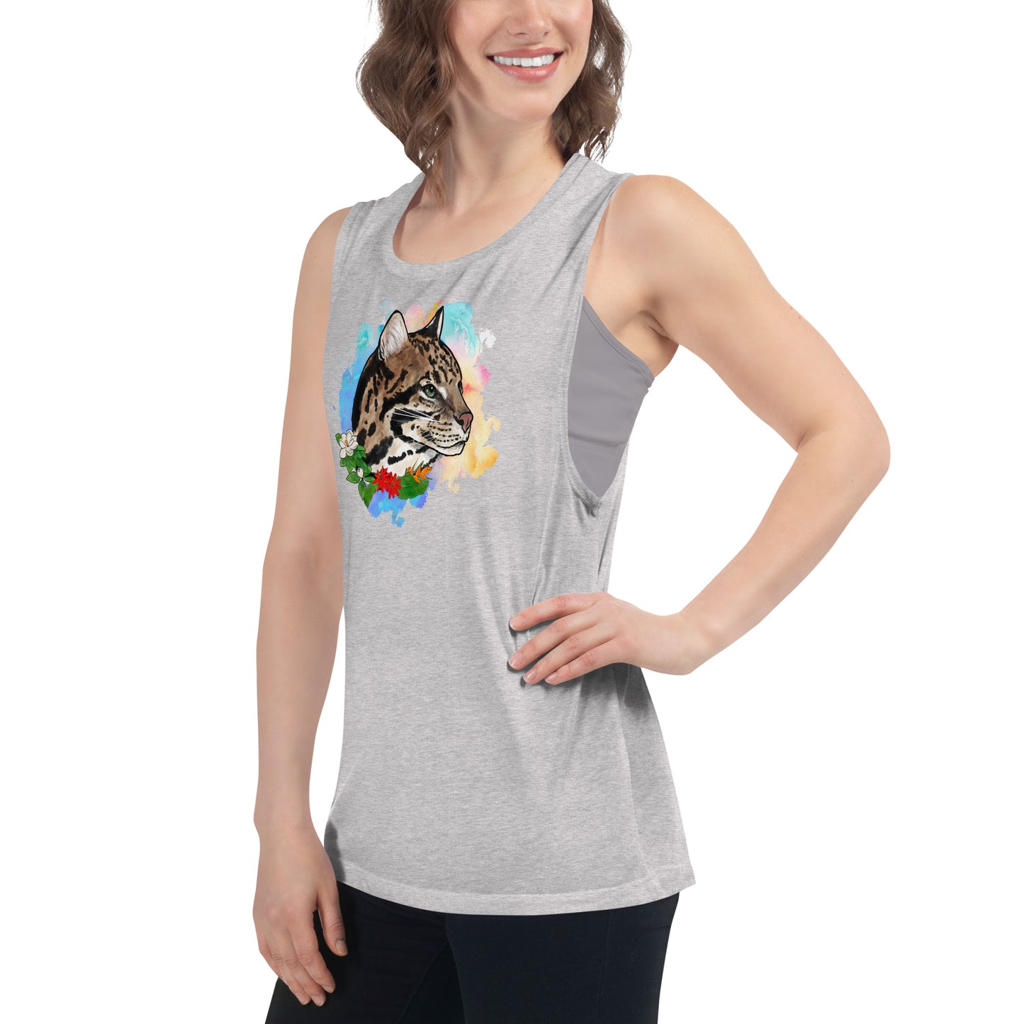 Ocelot Ladies’ Muscle Tank