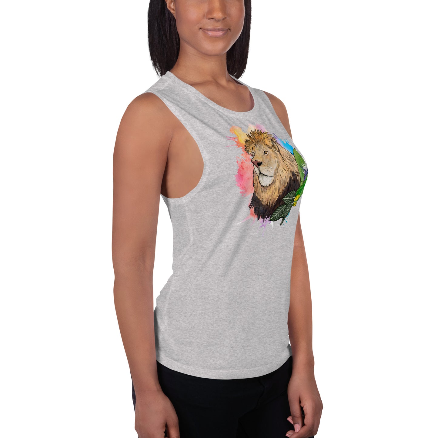 Lion Ladies’ Muscle Tank