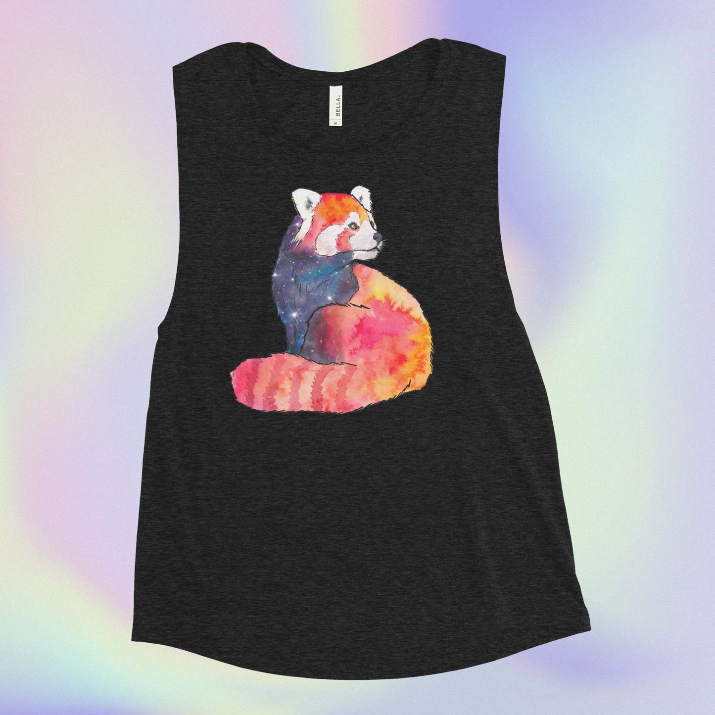 Red Panda Ladie's Muscle Tank