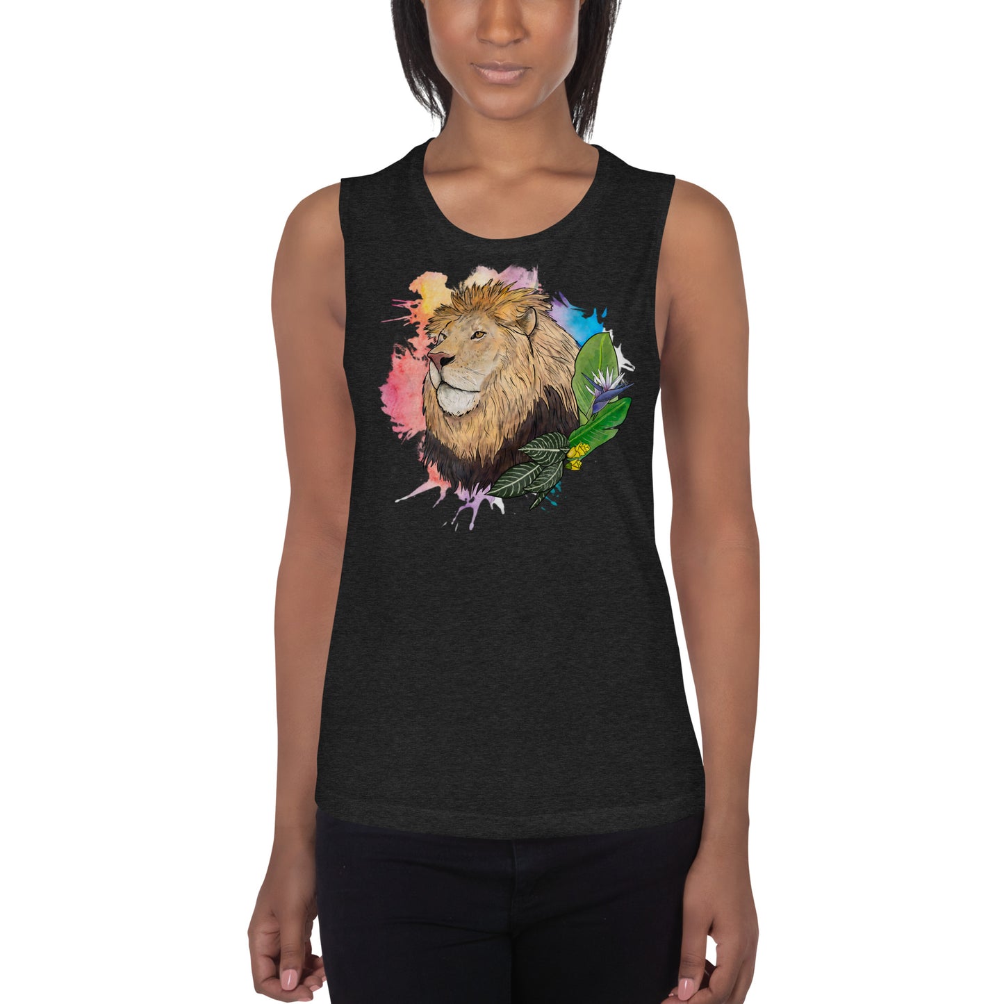Lion Ladies’ Muscle Tank