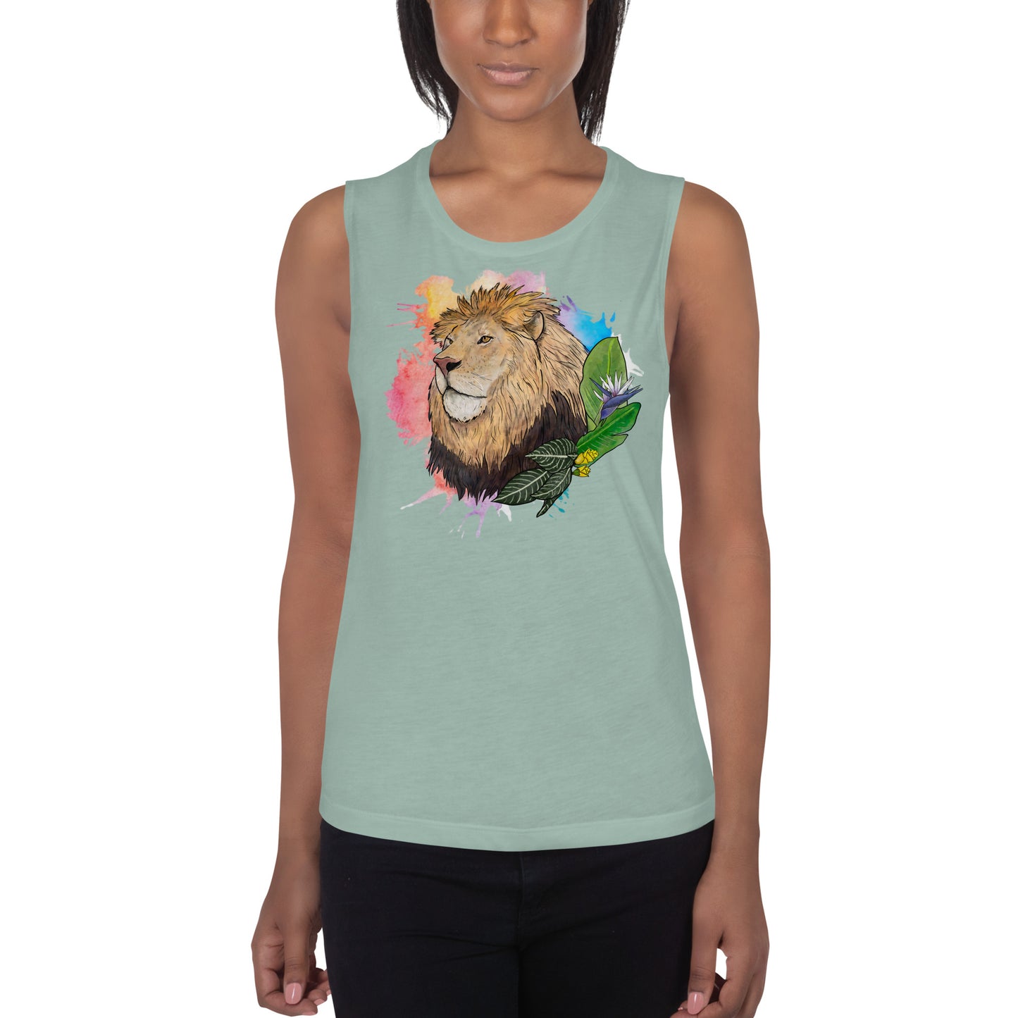 Lion Ladies’ Muscle Tank