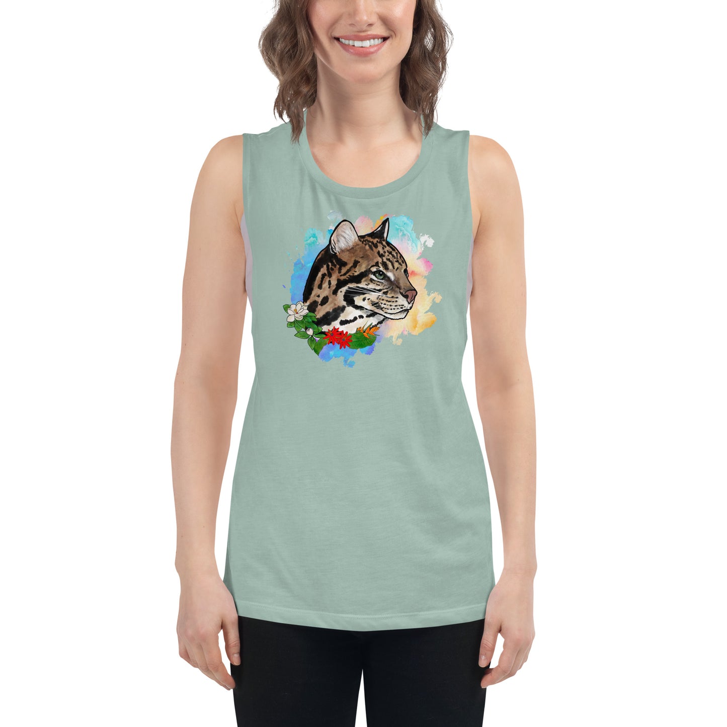 Ocelot Ladies’ Muscle Tank