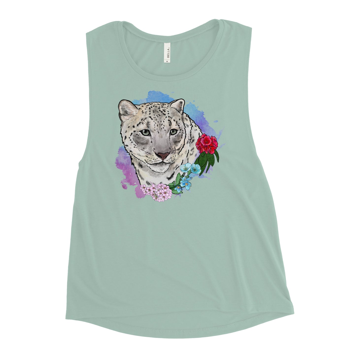 Snow Leopard Ladies’ Muscle Tank