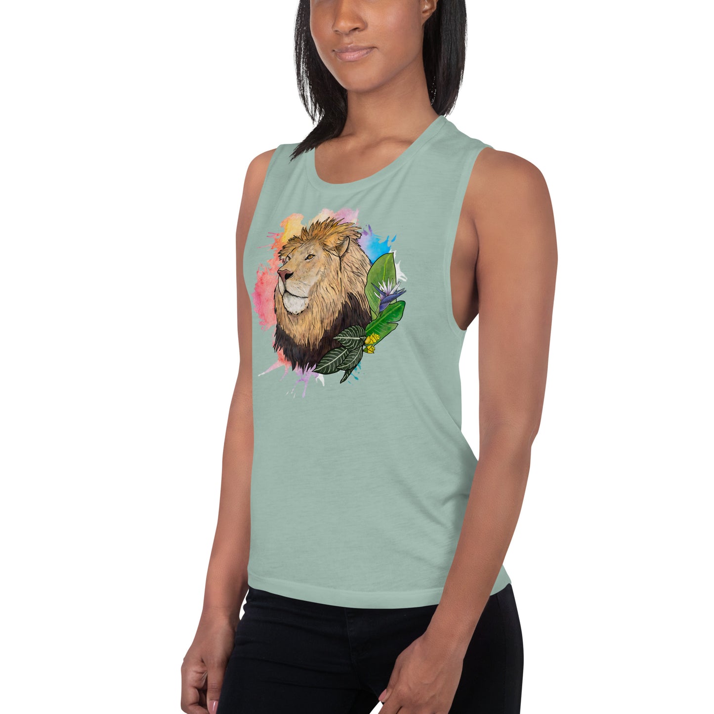Lion Ladies’ Muscle Tank