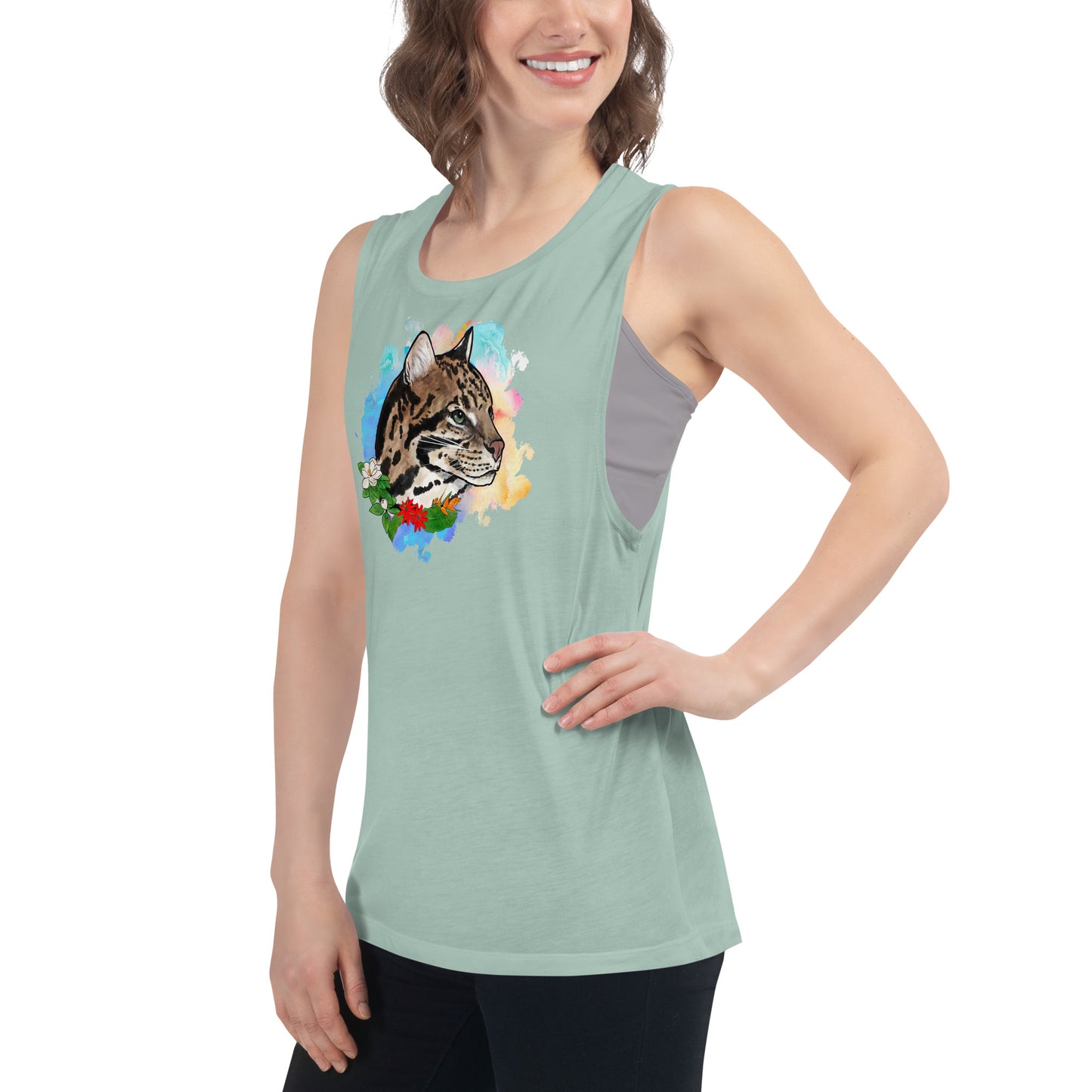 Ocelot Ladies’ Muscle Tank