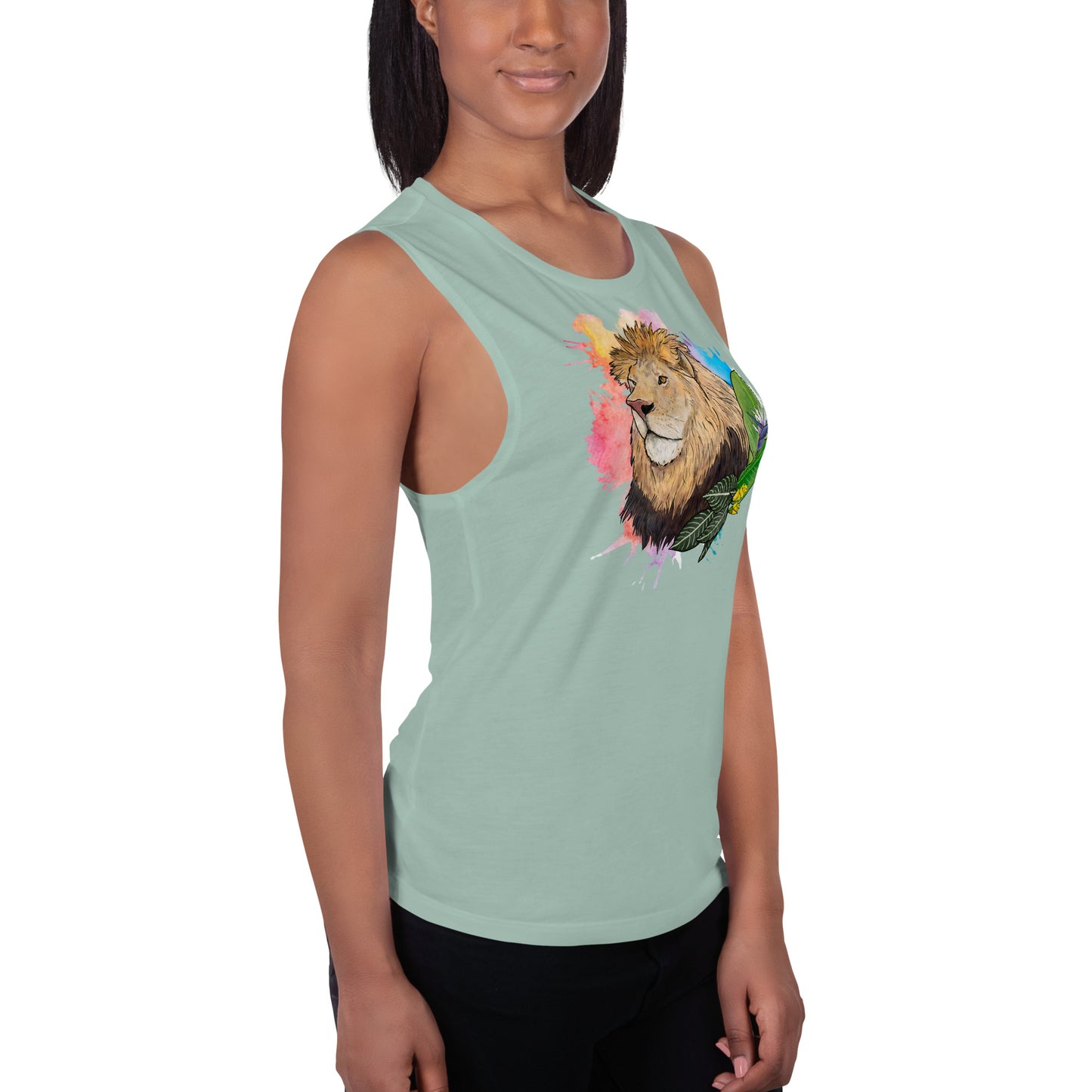 Lion Ladies’ Muscle Tank