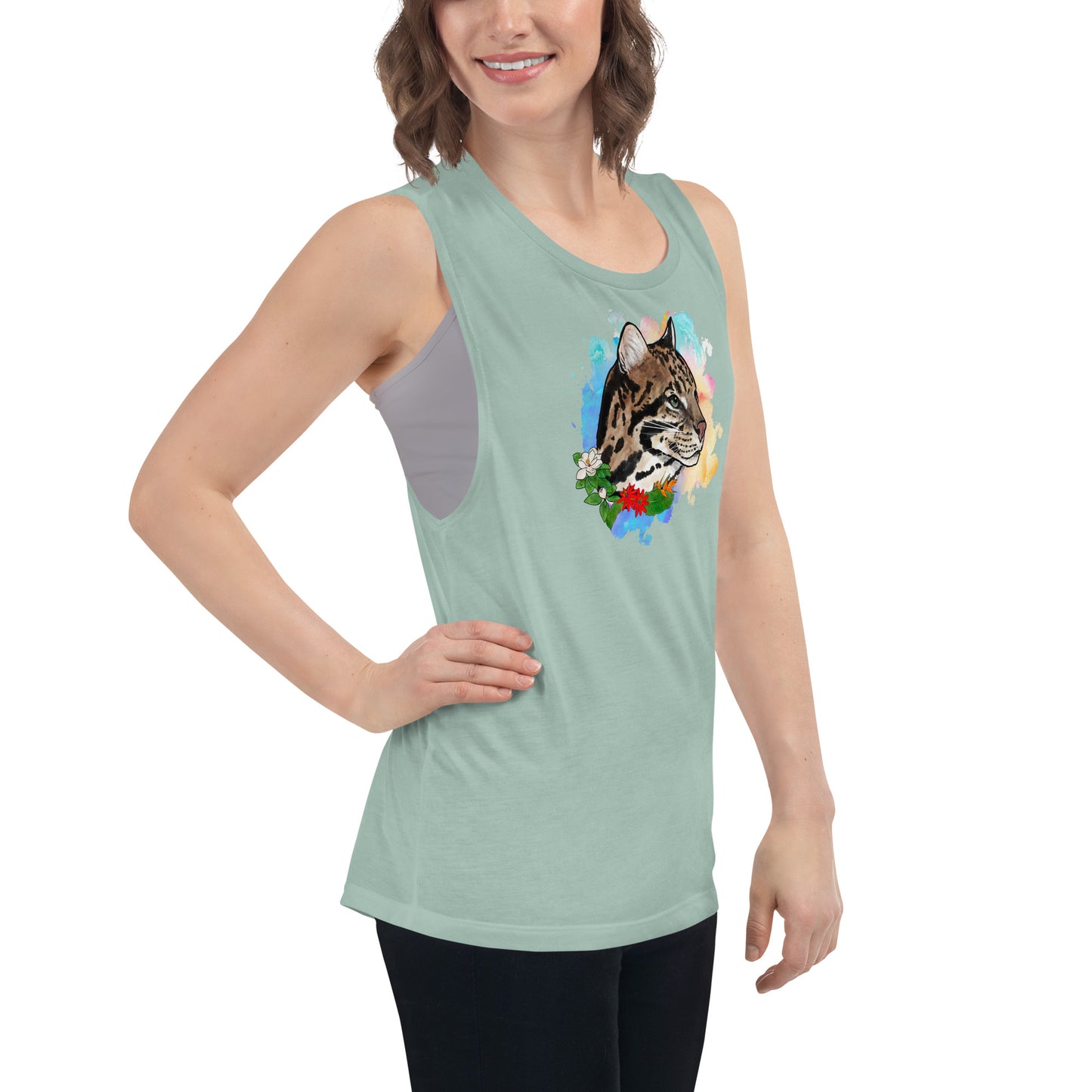 Ocelot Ladies’ Muscle Tank