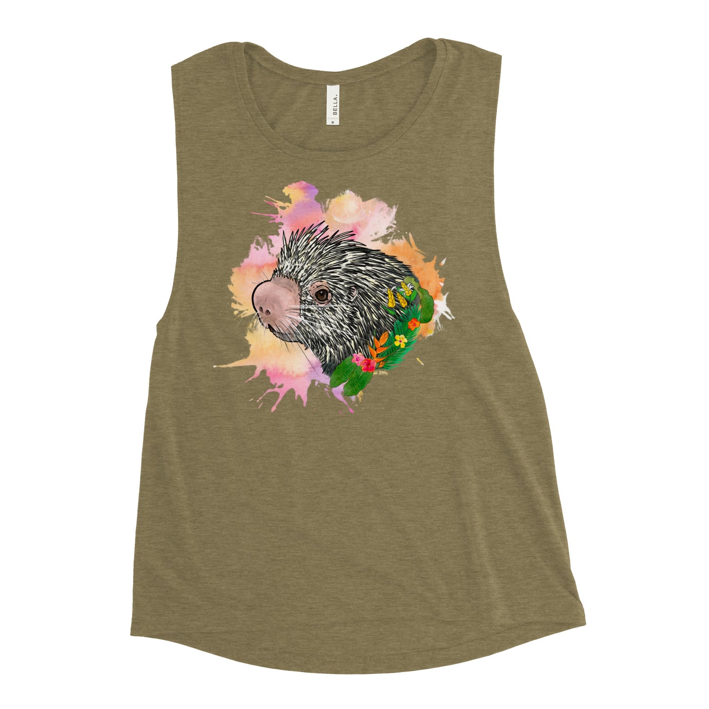 Prehensile Tailed Porcupine Ladies’ Muscle Tank