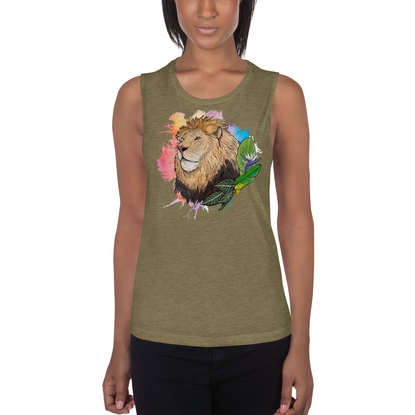 Lion Ladies’ Muscle Tank