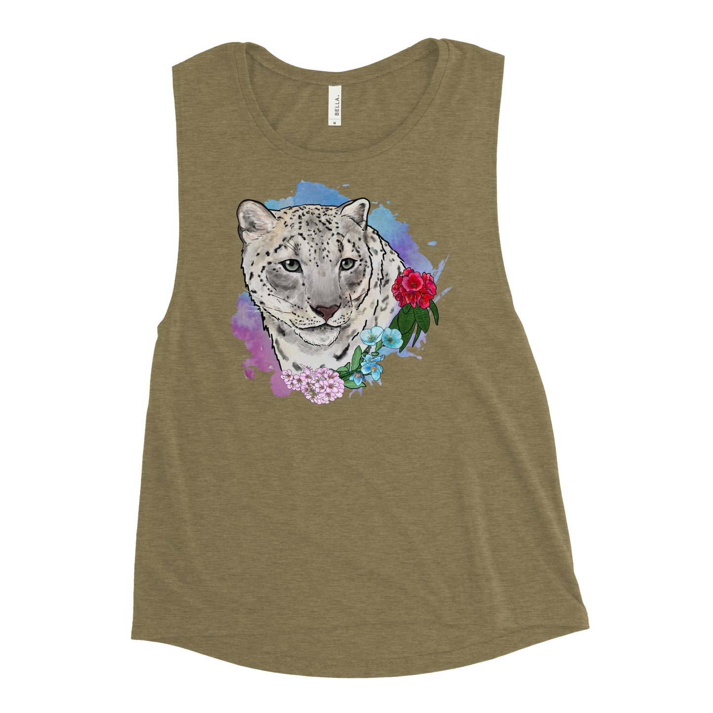 Snow Leopard Ladies’ Muscle Tank