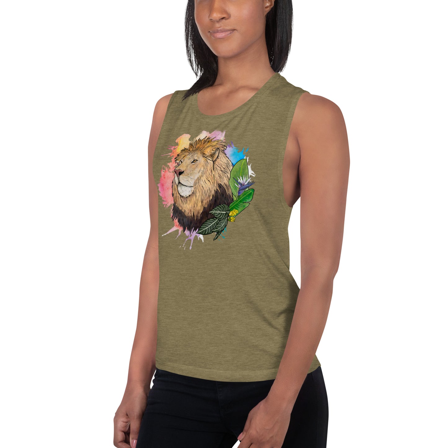 Lion Ladies’ Muscle Tank