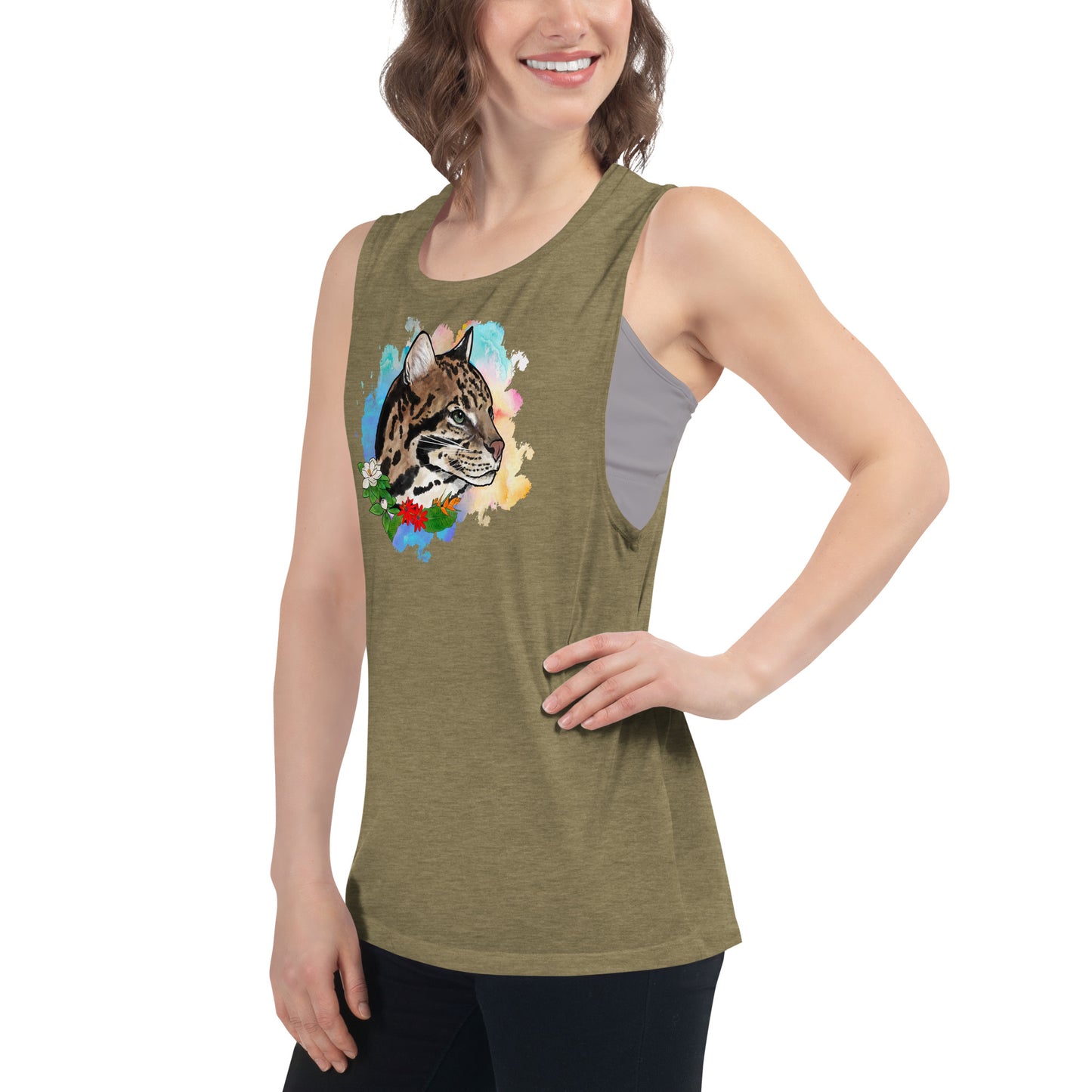 Ocelot Ladies’ Muscle Tank