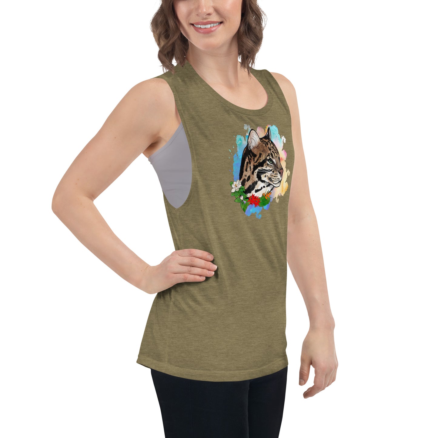 Ocelot Ladies’ Muscle Tank