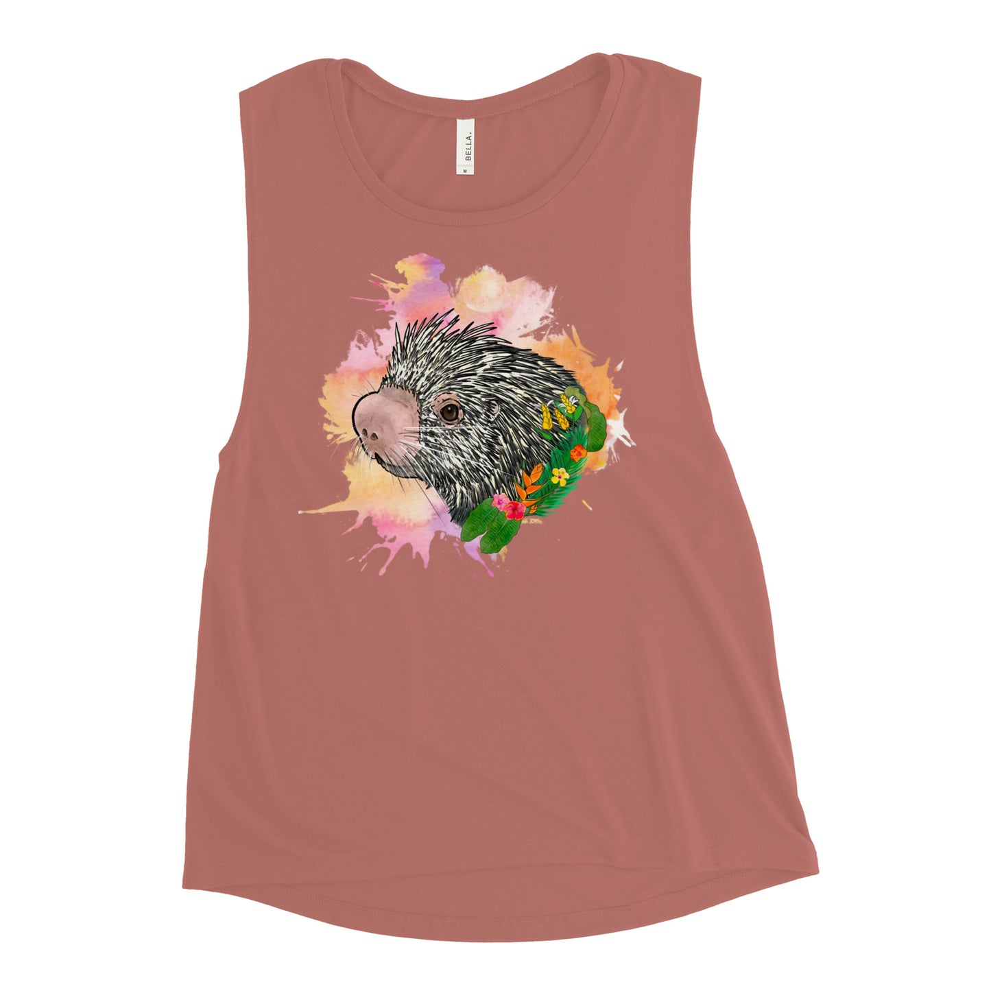 Prehensile Tailed Porcupine Ladies’ Muscle Tank