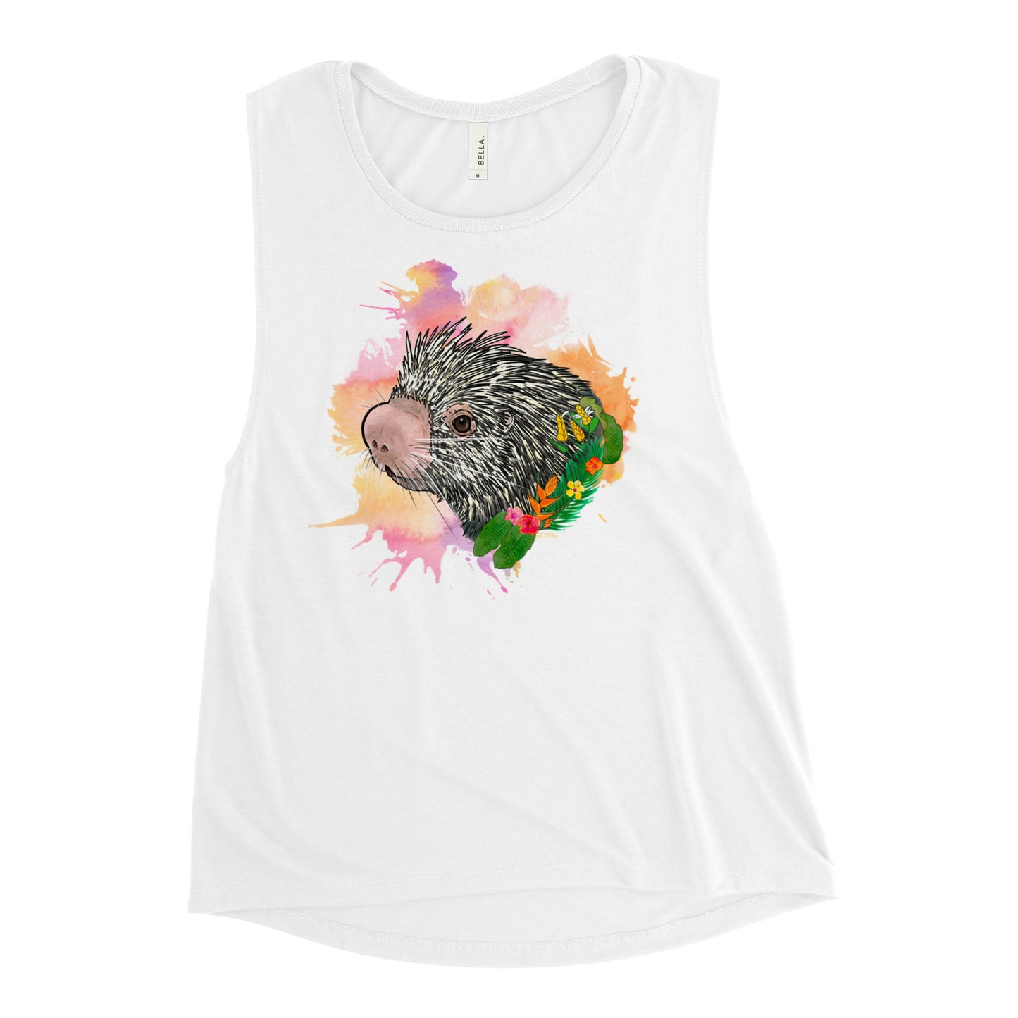 Prehensile Tailed Porcupine Ladies’ Muscle Tank