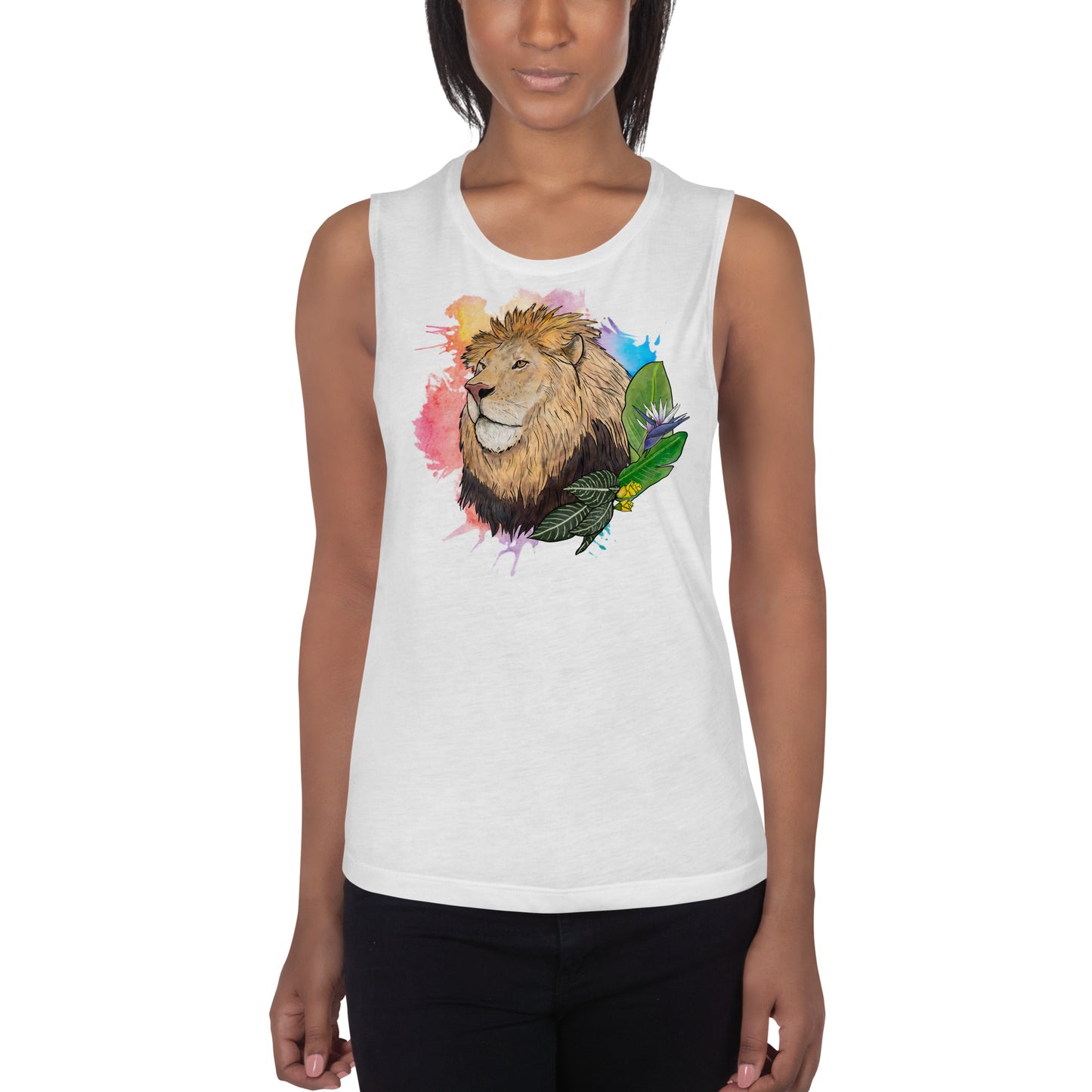 Lion Ladies’ Muscle Tank