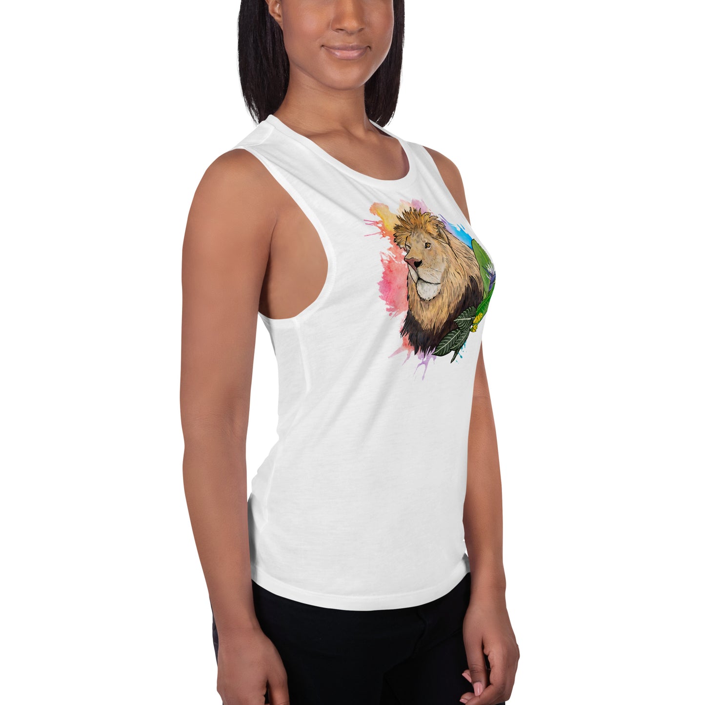 Lion Ladies’ Muscle Tank