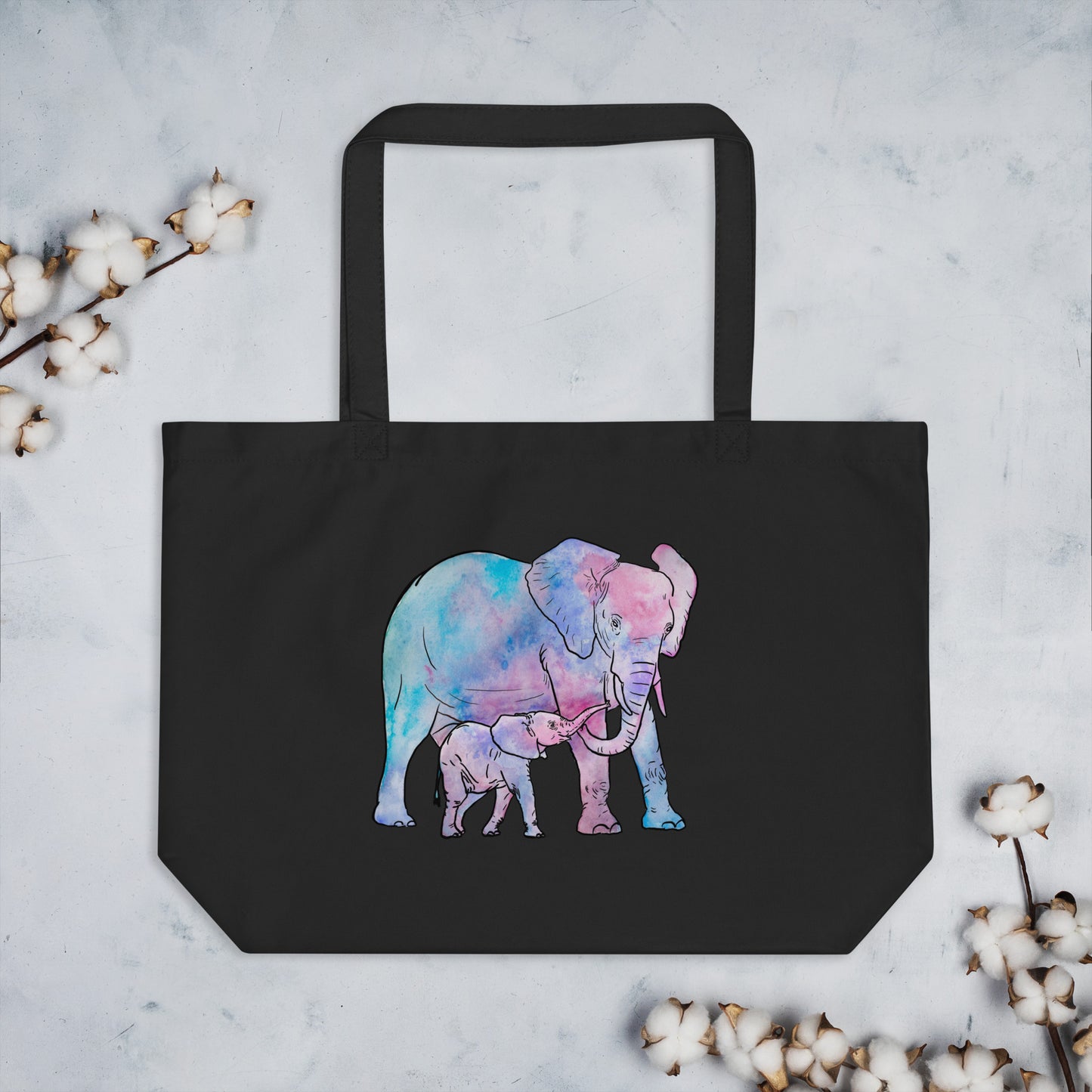 Large organic tote bag