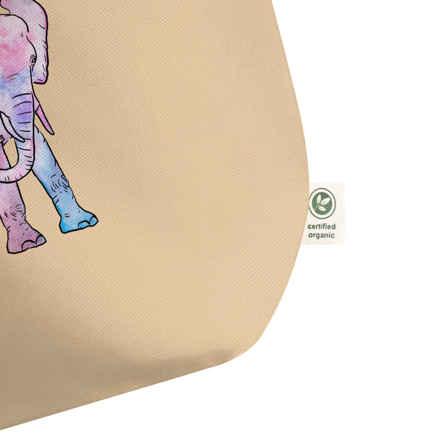 Large organic tote bag
