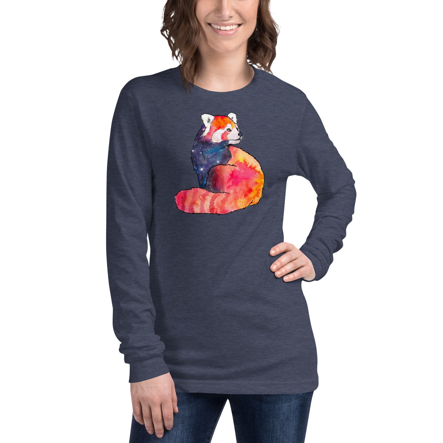 Long Sleeve Galaxy Red Panda Tee
