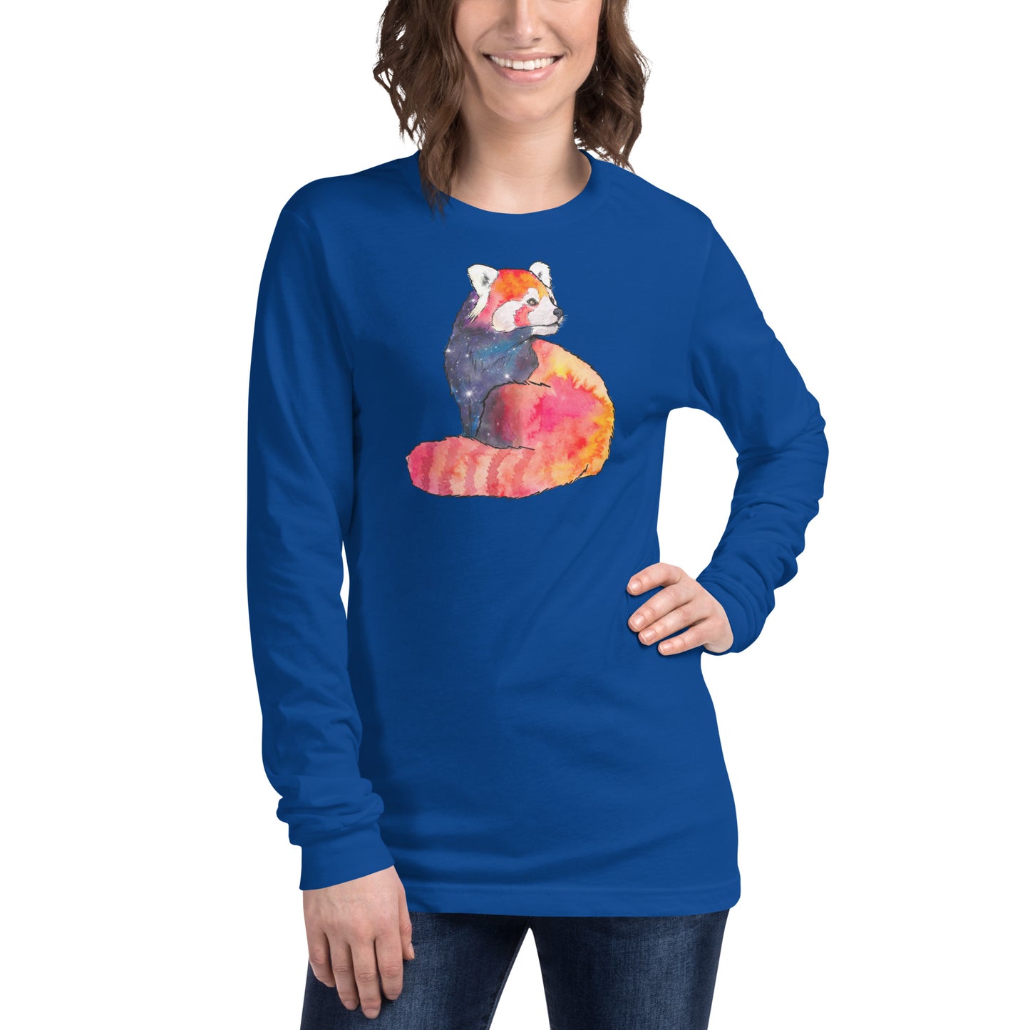 Long Sleeve Galaxy Red Panda Tee