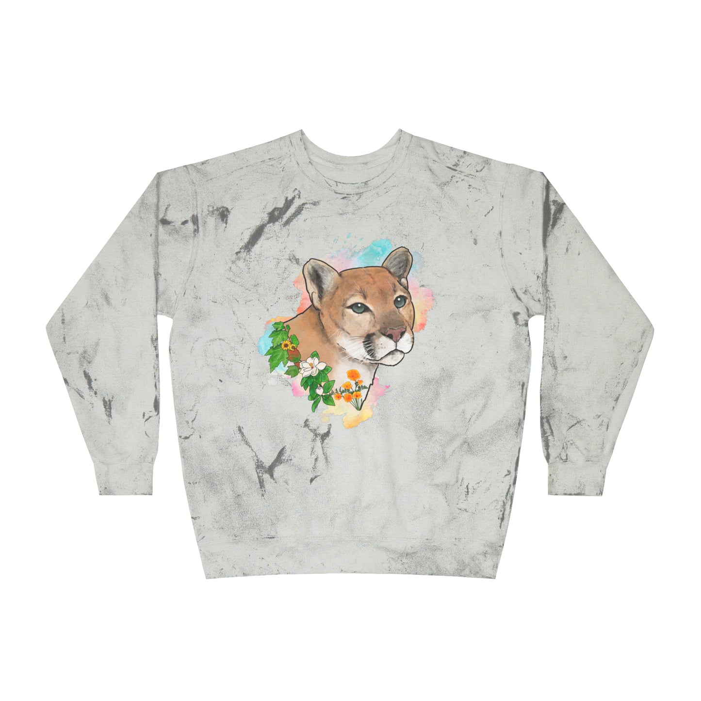 Mountain Lion Comfort Colors Crewneck Sweatshirt
