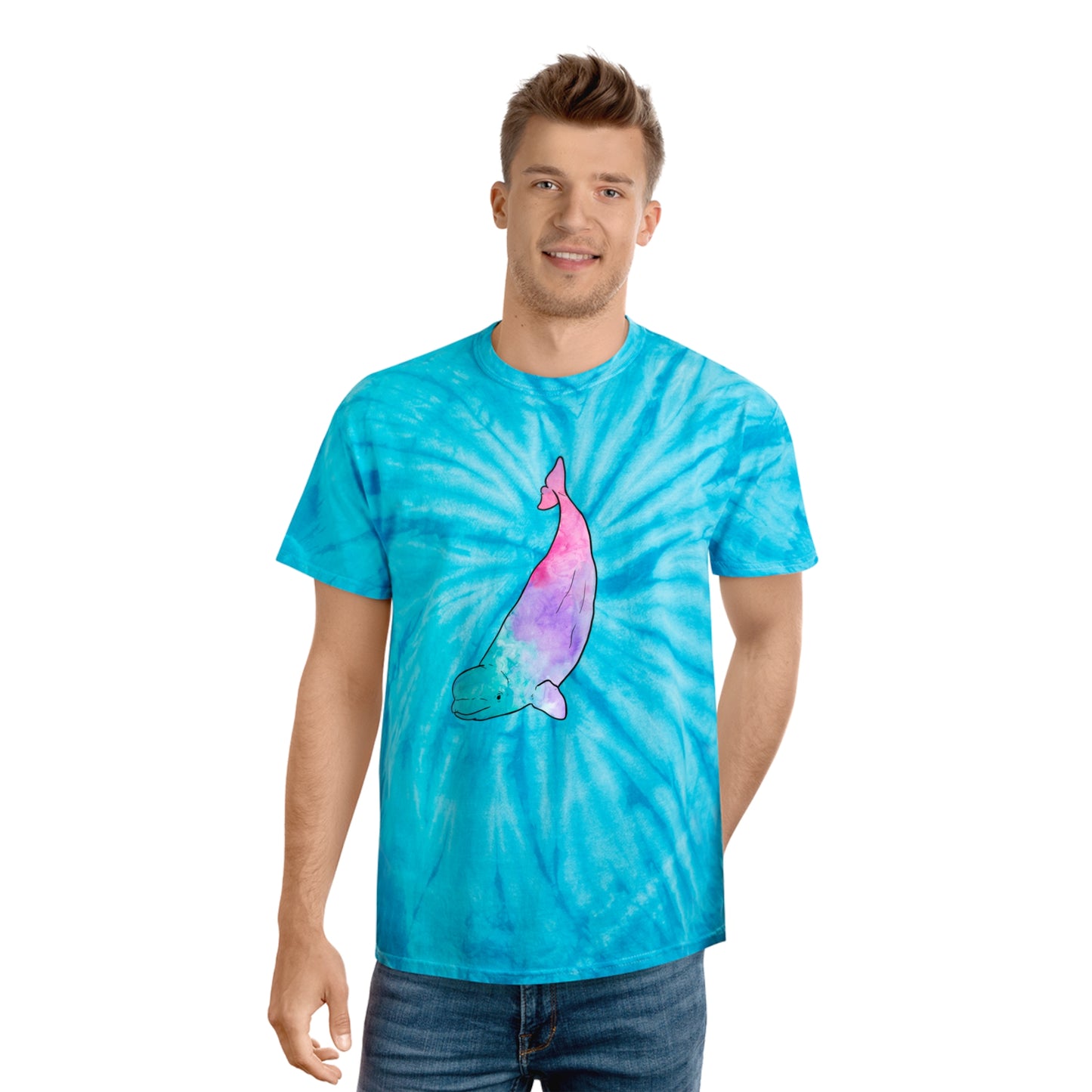 Beluga Cool Tones Tie-Dye Tee, Cyclone