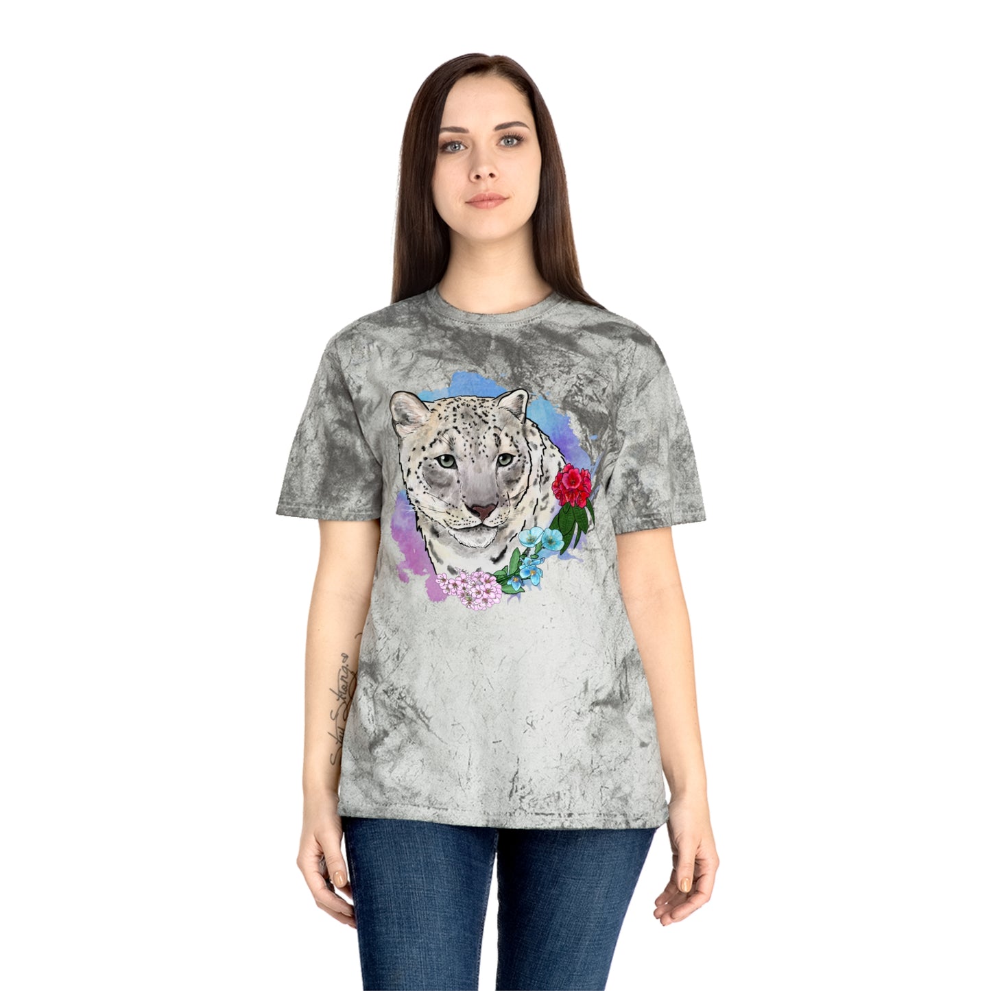 Snow Leopard Color Blast T-Shirt