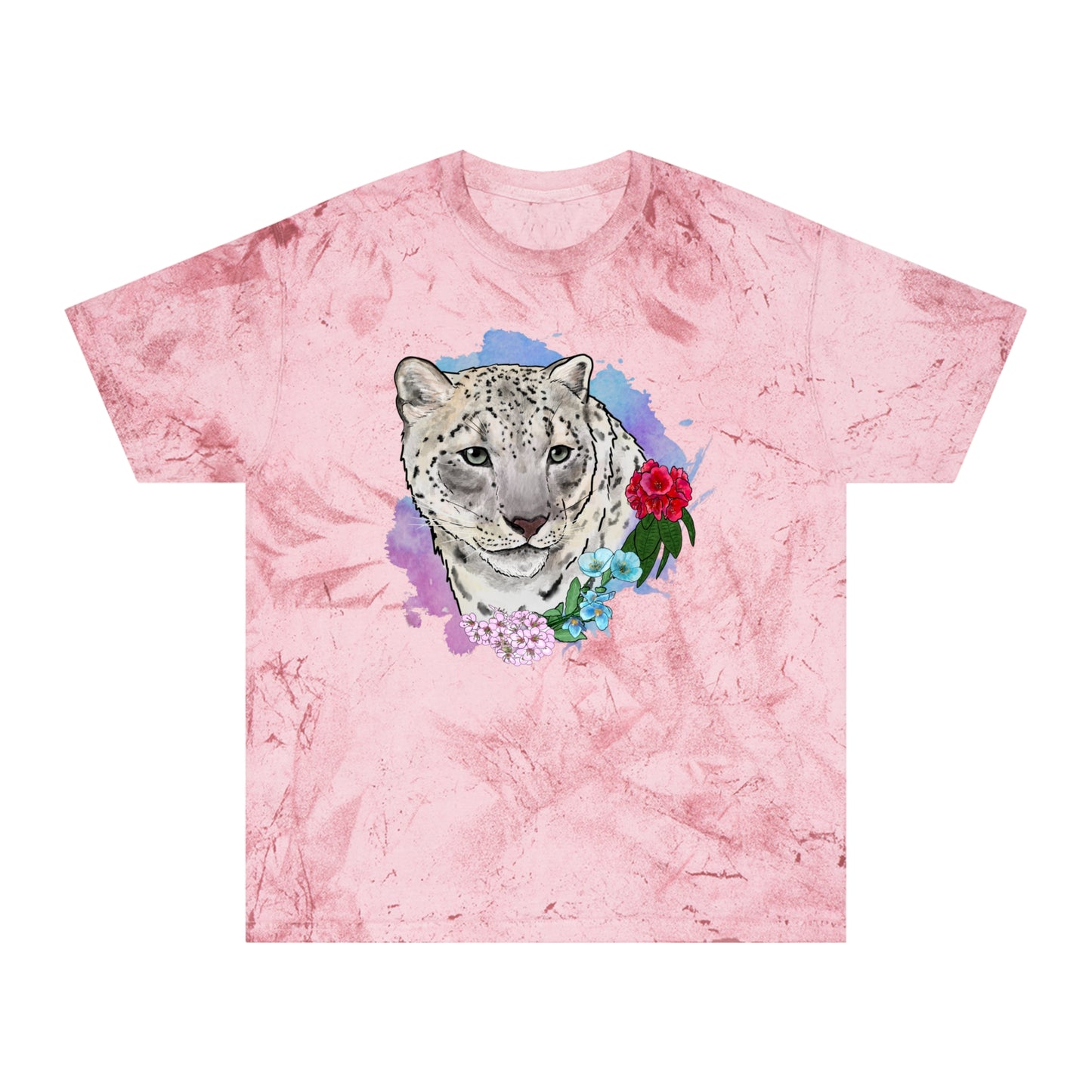 Snow Leopard Color Blast T-Shirt