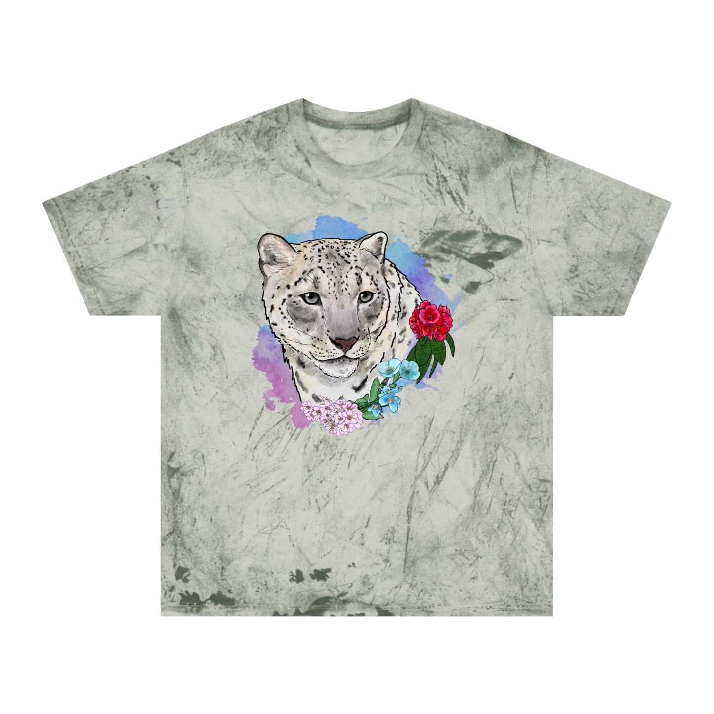 Snow Leopard Color Blast T-Shirt