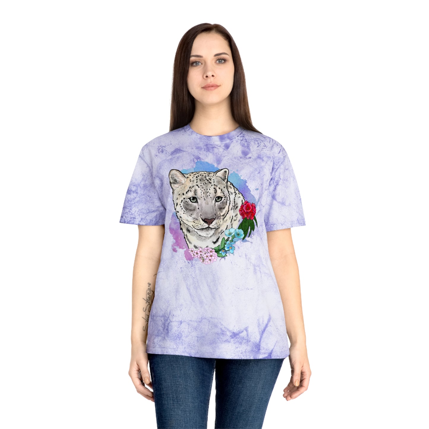 Snow Leopard Color Blast T-Shirt