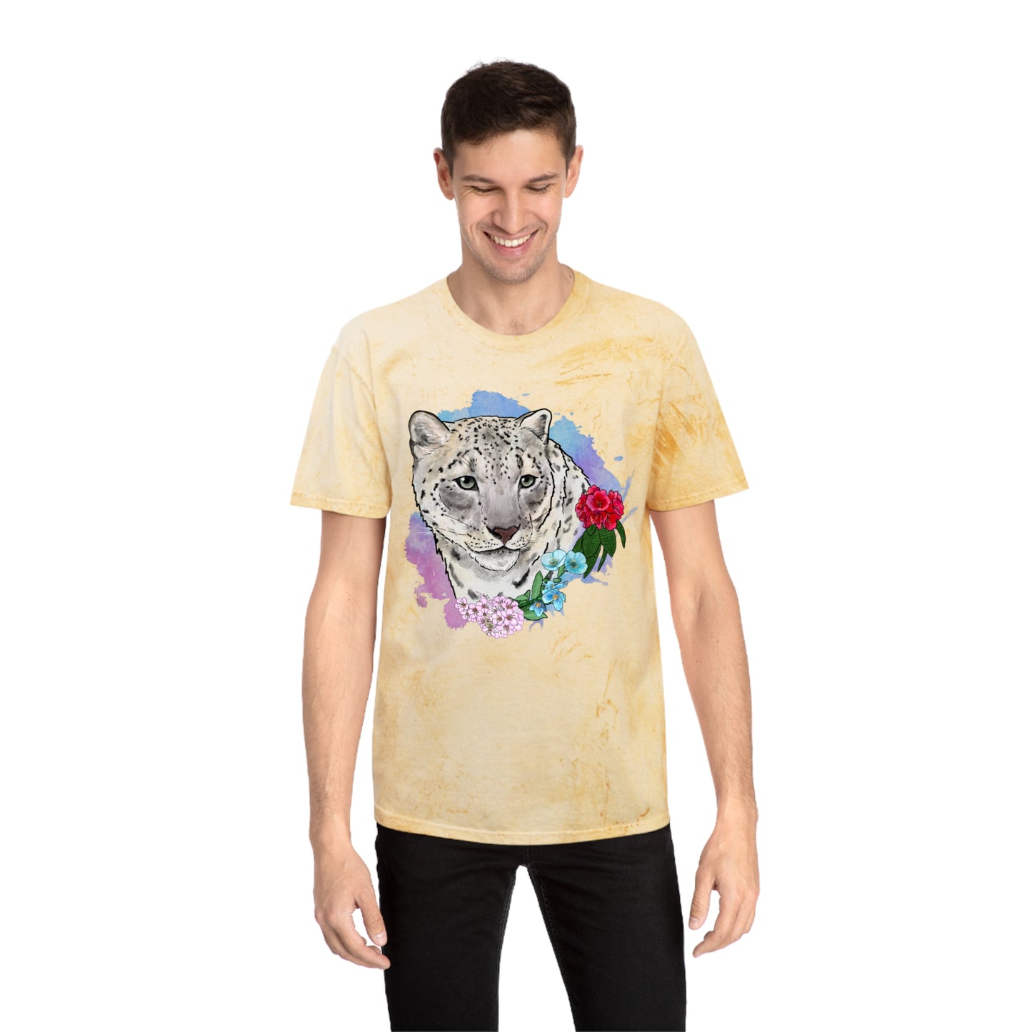 Snow Leopard Color Blast T-Shirt