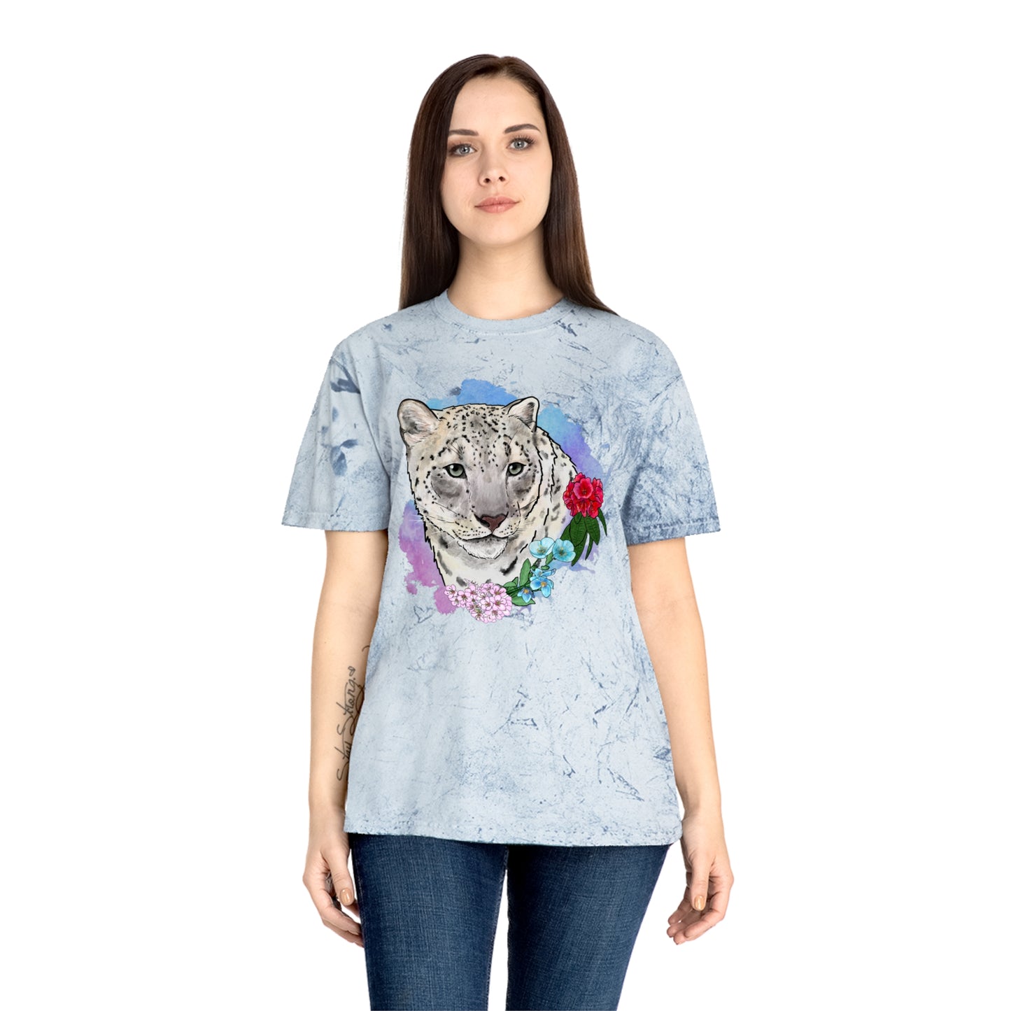 Snow Leopard Color Blast T-Shirt