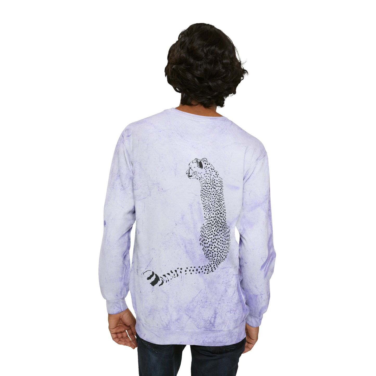 Cheetah Front and Back Crewneck Sweatshirt
