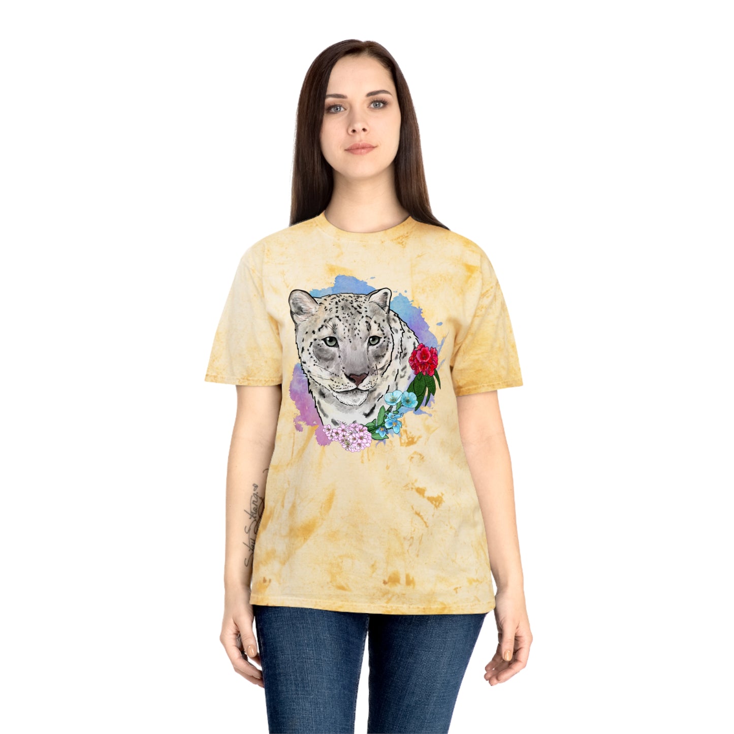 Snow Leopard Color Blast T-Shirt