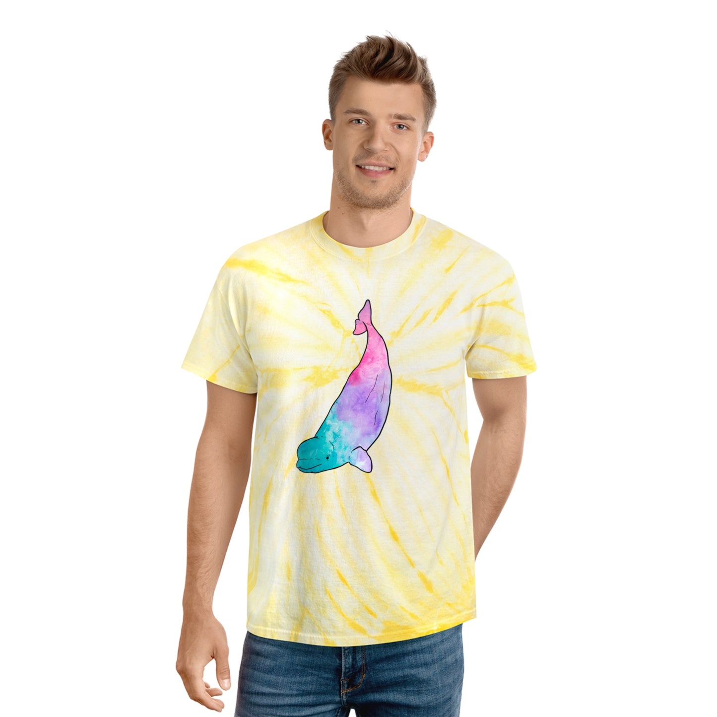 Beluga Cool Tones Tie-Dye Tee, Cyclone