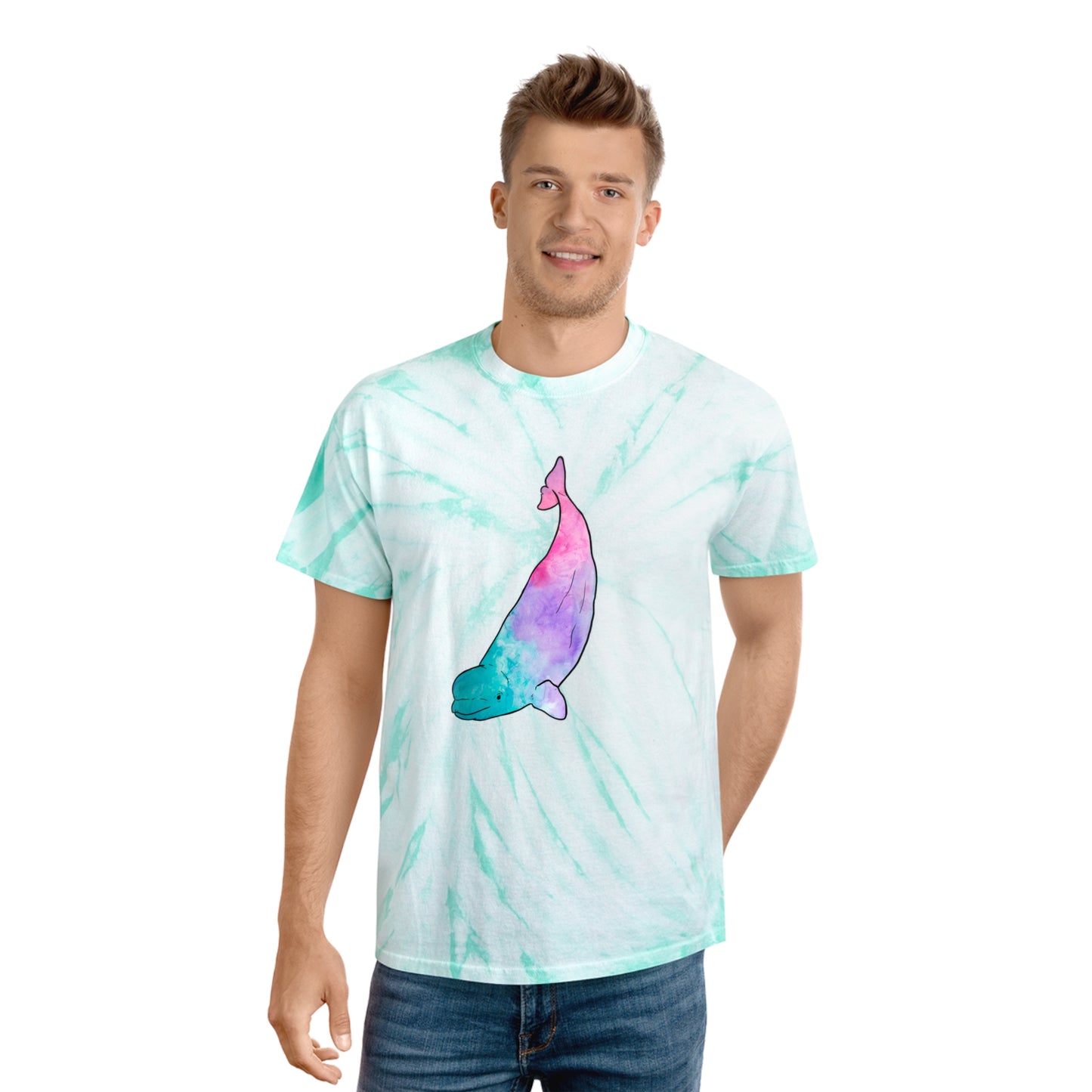 Beluga Cool Tones Tie-Dye Tee, Cyclone