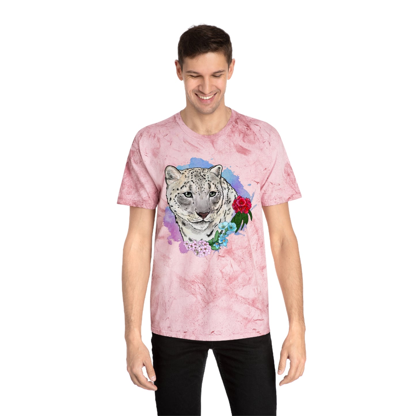 Snow Leopard Color Blast T-Shirt