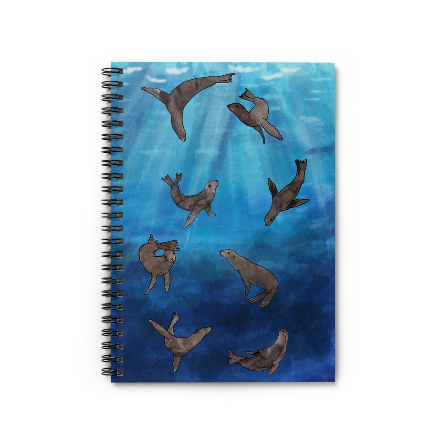 Sea Lion Spiral Notebook - Ruled Line