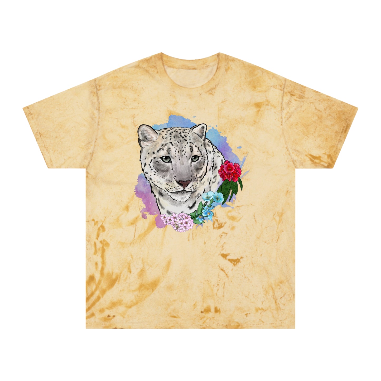 Snow Leopard Color Blast T-Shirt