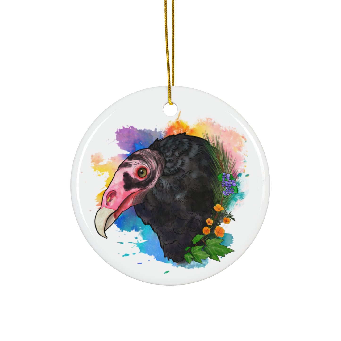 Turkey Vulture Ceramic Ornament